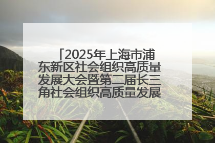 2025年上海市浦东新区社会组织高质量发展大会暨第二届长三角社会组织高质量发展峰会成功举办