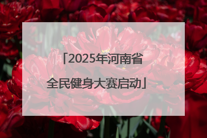 2025年河南省全民健身大赛启动
