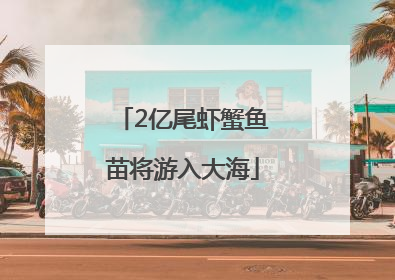 2亿尾虾蟹鱼苗将游入大海