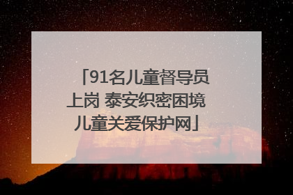 91名儿童督导员上岗 泰安织密困境儿童关爱保护网